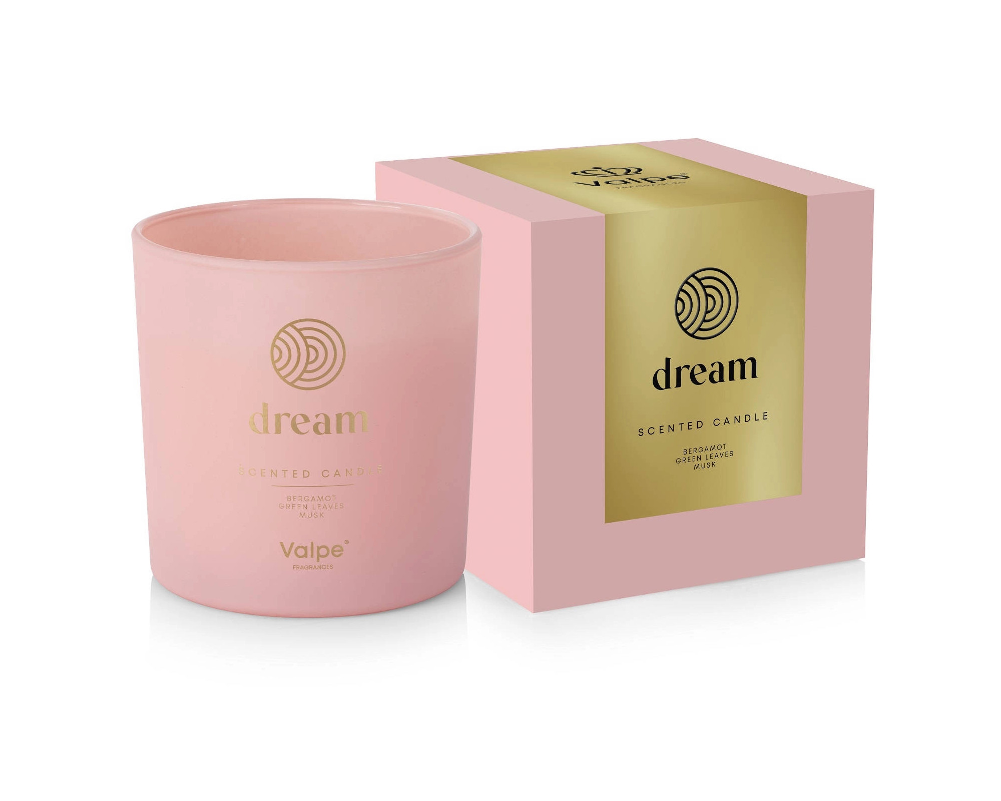 Vonná svíčka v matném skle se dvěma knoty DREAM 300 g