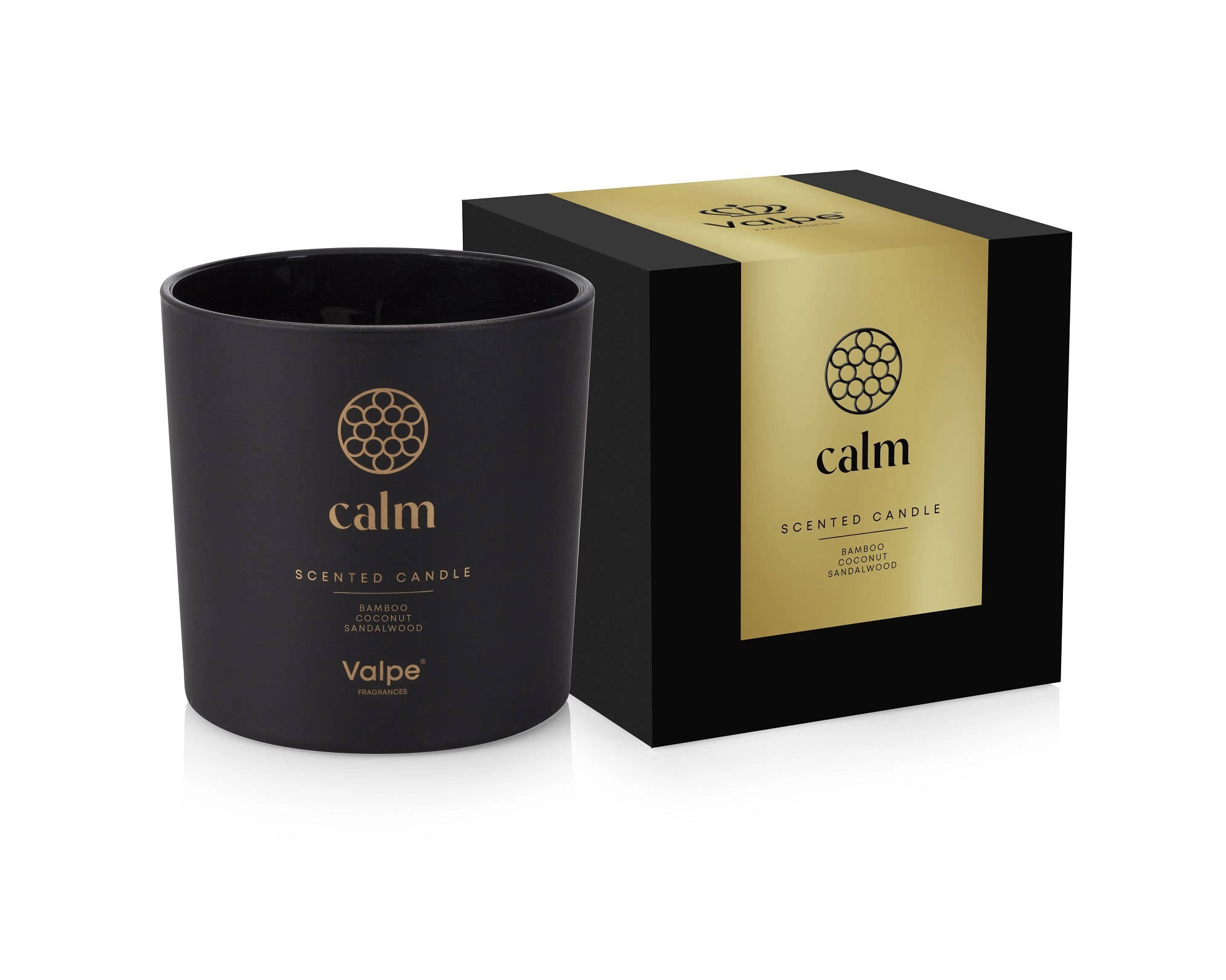 Vonná svíčka v matném skle se dvěma knoty CALM 300 g