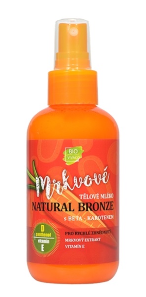 Přírodní tělové mléko s mrkvovým extraktem 150 ml