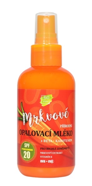 Opalovací mléko s mrkvovým extraktem SPF 20, 150 ml