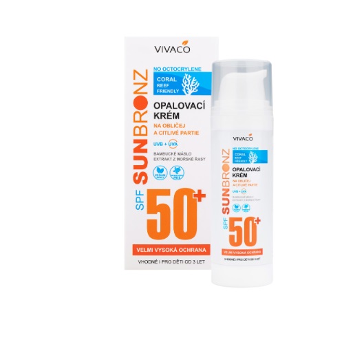 Opalovací krém SUN BRONZ SPF 50+ Coral Friendly 50 ml