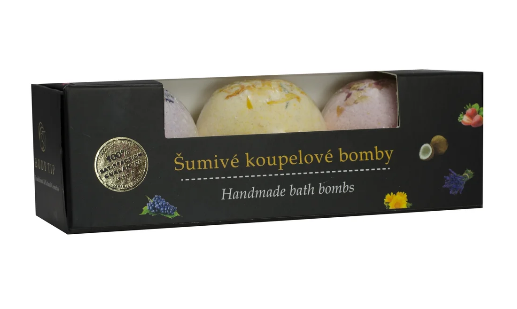 Koupelová bomba Levandule & Měsíček & Růže BODY TIP 135 g