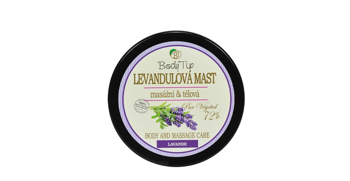 Masážní a tělová mast s levandulovým olejem BODY TIP 100 ml