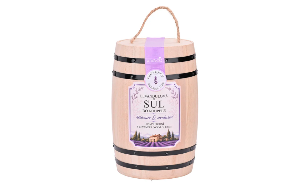 Wellness soudek - sůl do koupele s levandulovým olejem 1 kg