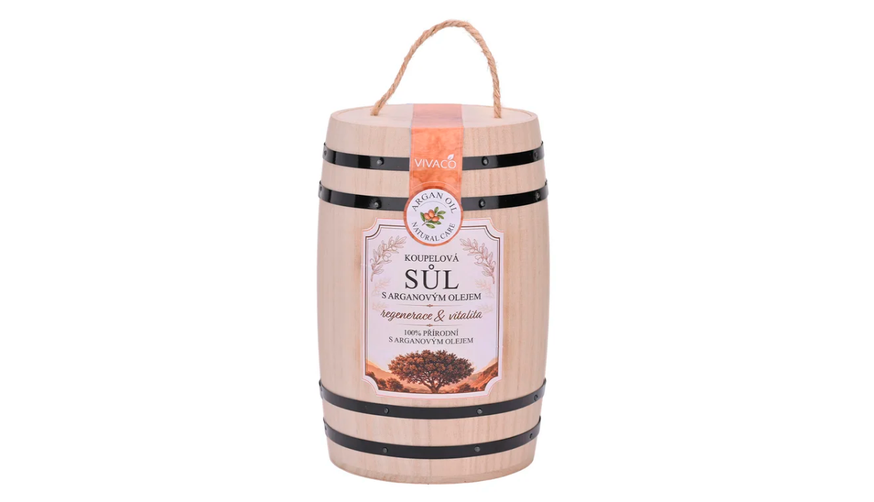 Wellness soudek - sůl do koupele s arganovým olejem 1 kg
