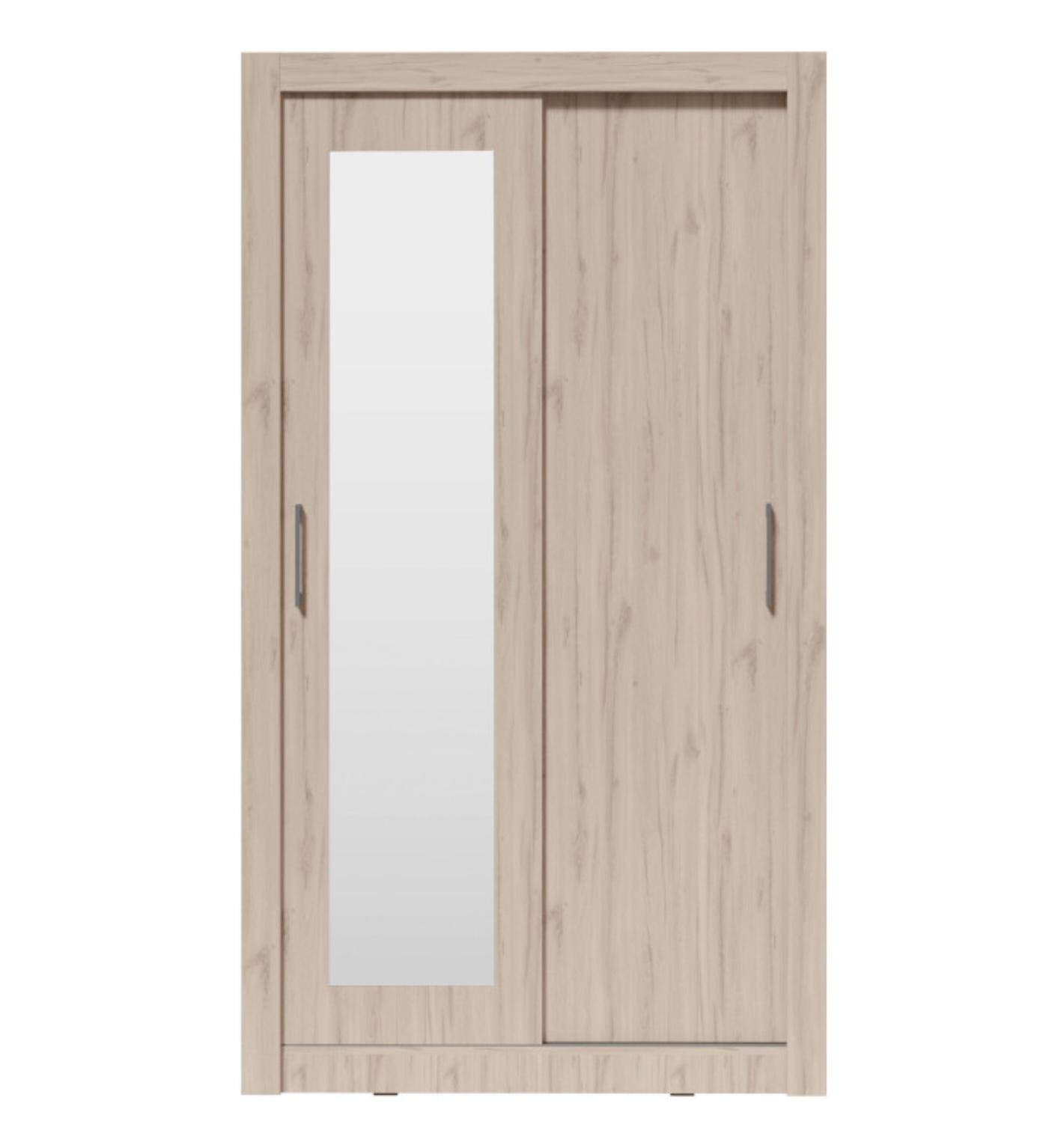 Šatní skříň In Box 120 se zrcadlem dub