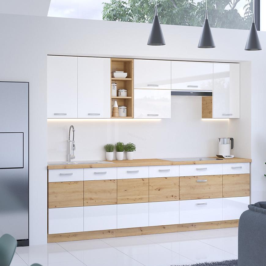 Kuchyňská linka Artisan - bílý lesk - 260 cm