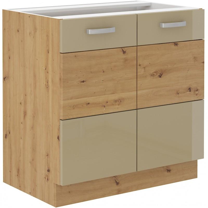 Spodní skříňka Artisan - cappuccino lesk 80 D 2F BB