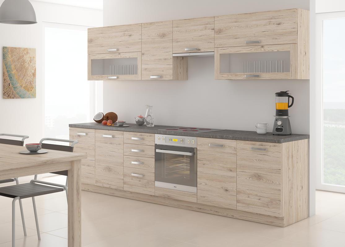 Kuchyňská linka Bordeaux 260 cm sestava A