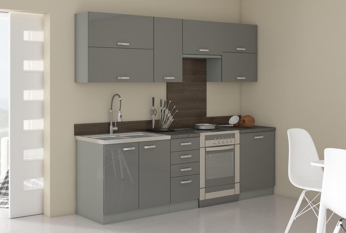 Kuchyňská linka Grey - 240 cm