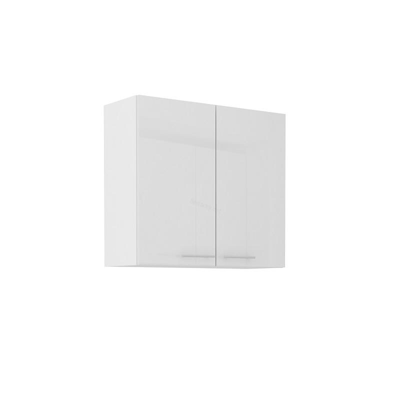 Horní skříňka Lara - bílý lesk 80 G-72 2F
