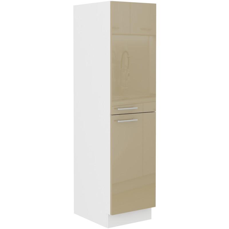 Skříň s výsuvným košem Lara - cappuccino lesk 30 DK-162 2F CARGO