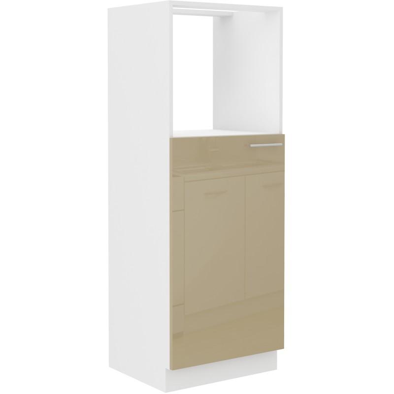 Skříň na vestavěnou troubu Lara - cappuccino lesk 60 DKPL-162 1F BB
