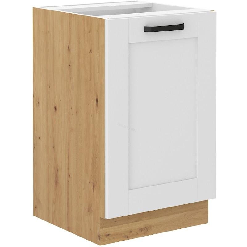 Spodní skříňka na dřez Luna bílá/dub artisan 50 ZL 1F BB 