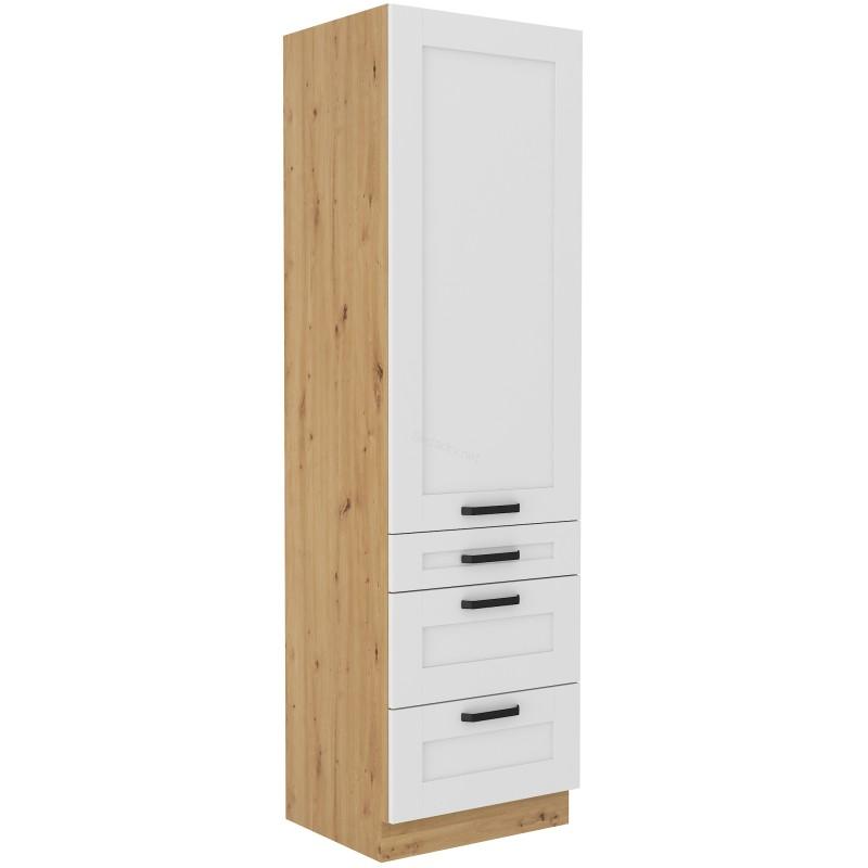 Skříň Luna bílá/dub artisan 60 DKS-210 3S 1F