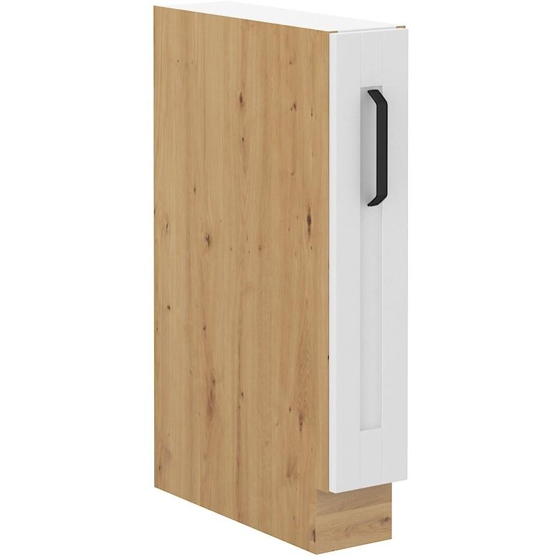 Spodní skříňka Luna bílá/dub artisan 15 D CARGO BB