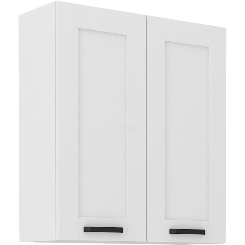 Horní skříňka Luna bílá/bílá 80 G-90 2F