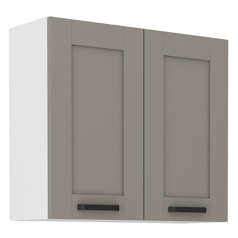 Horní skříňka Luna Claygrey/bílá 80 G-72 2F