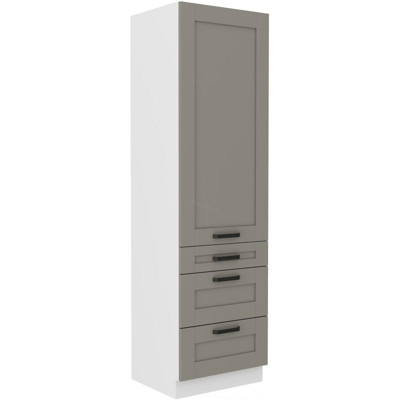 Skříň Luna Claygrey/bílá 60 DKS-210 3S 1F