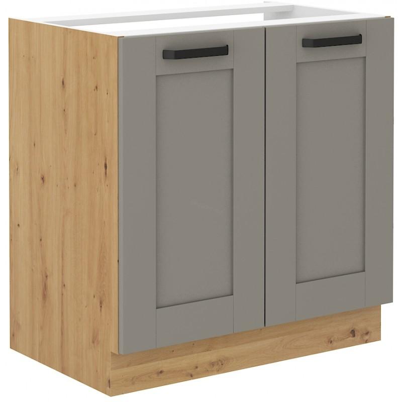 Spodní skříňka na dřez Luna Claygrey/artisan 80 ZL 2F BB