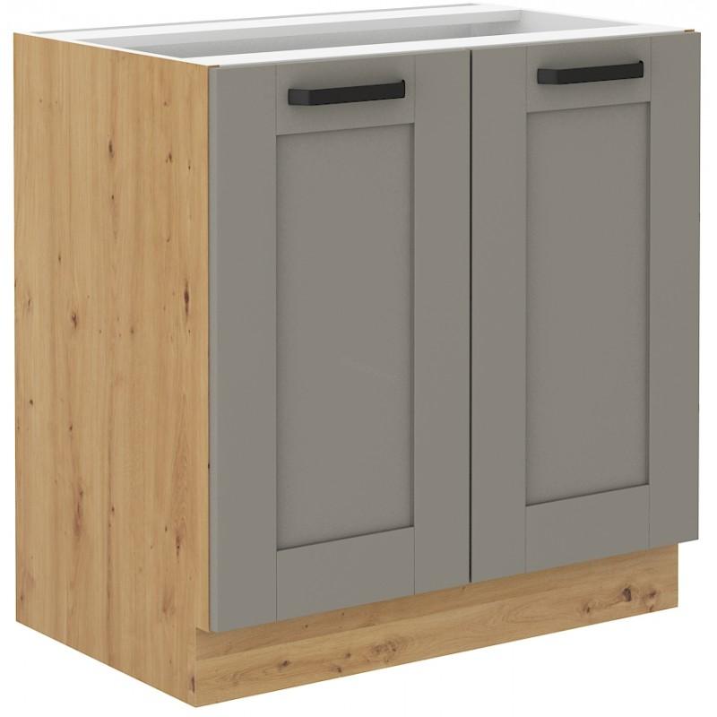 Spodní skříňka Luna Claygrey/artisan 80 D 2F BB 