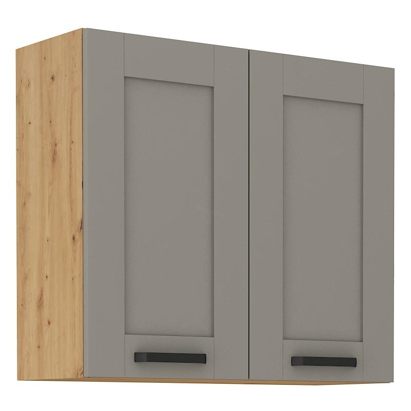 Horní skříňka Luna Claygrey/artisan 80 G-72 2F