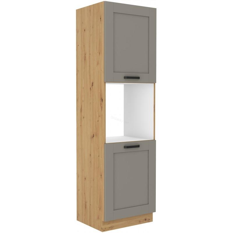 Skříň na vestavěnou troubu Luna Claygrey/artisan 60 DP-210 2F