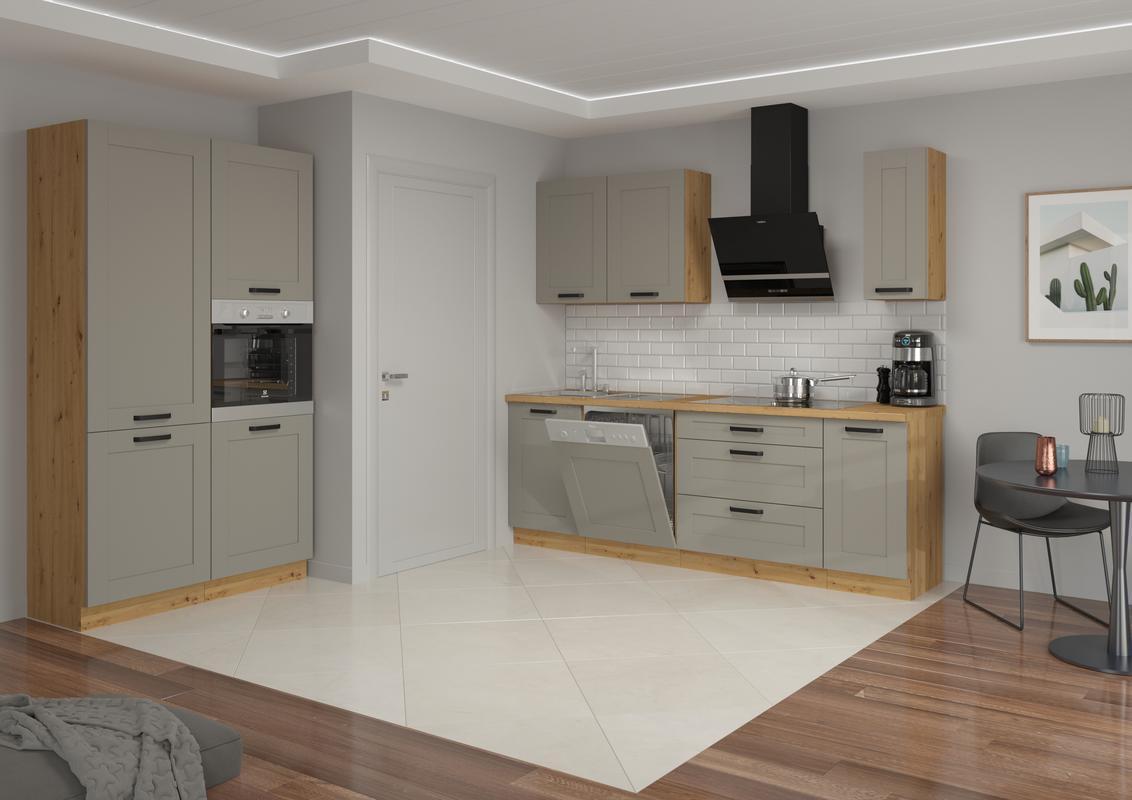 Kuchyňská linka Luna Claygrey/artisan - 350 cm