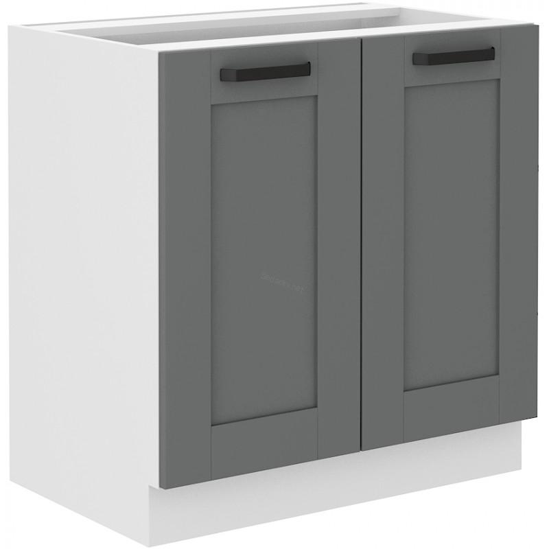 Spodní skříňka Luna Dustgrey/bílá 80 D 2F BB