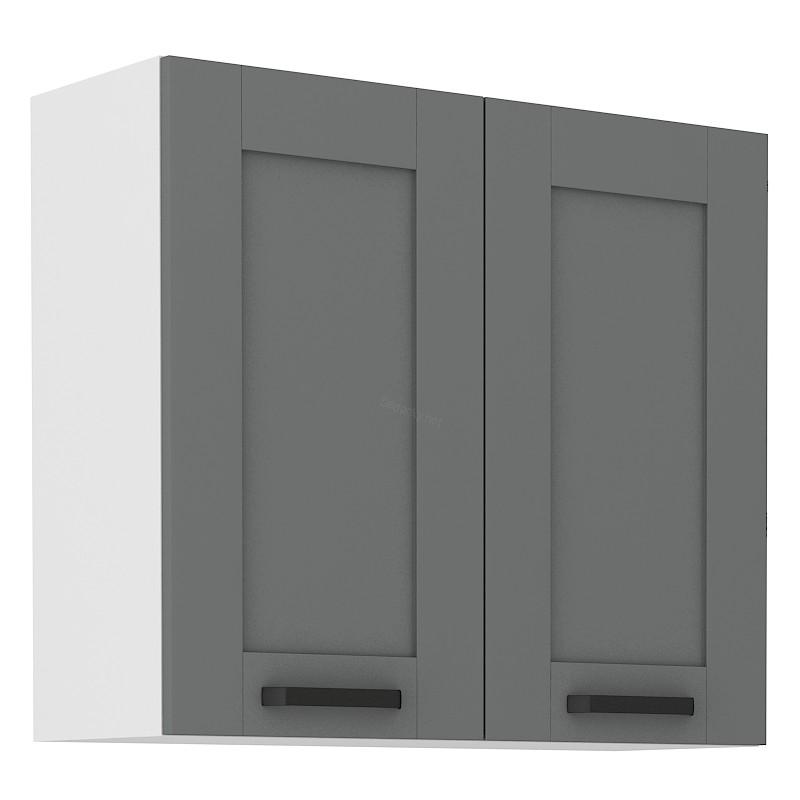 Horní skříňka Luna Dustgrey/bílá 80 G-72 2F