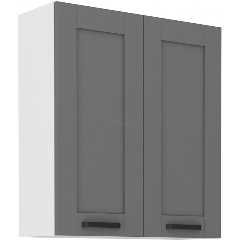 Horní skříňka Luna Dustgrey/bílá 80 G-90 2F