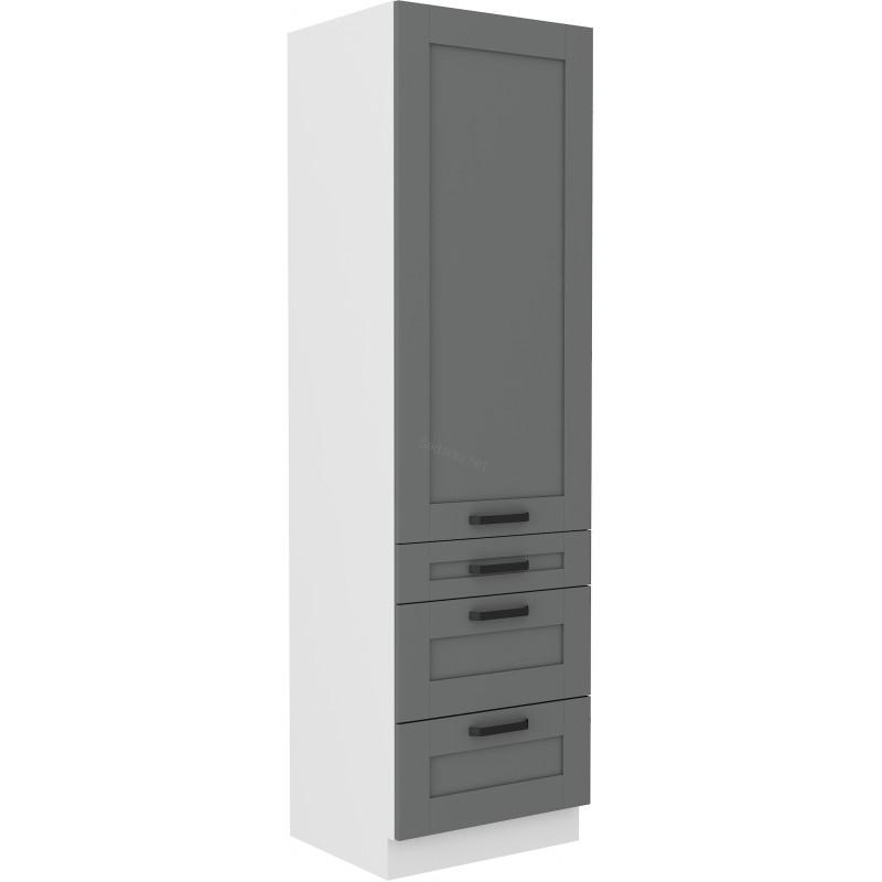 Skříň Luna Dustgrey/bílá 60 DKS-210 3S 1F