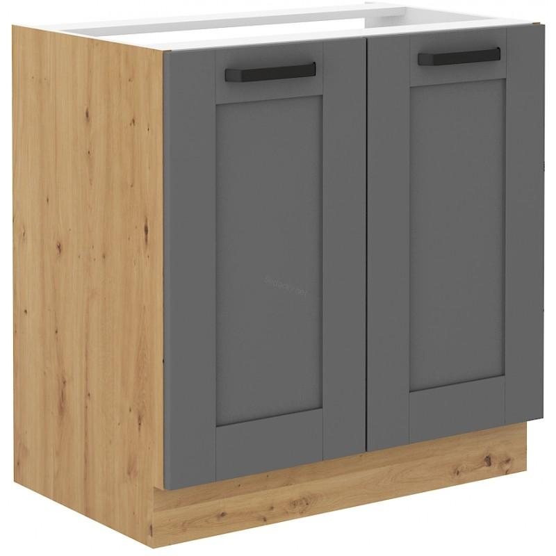 Spodní skříňka Luna Dustgrey/artisan 80 D 2F BB 