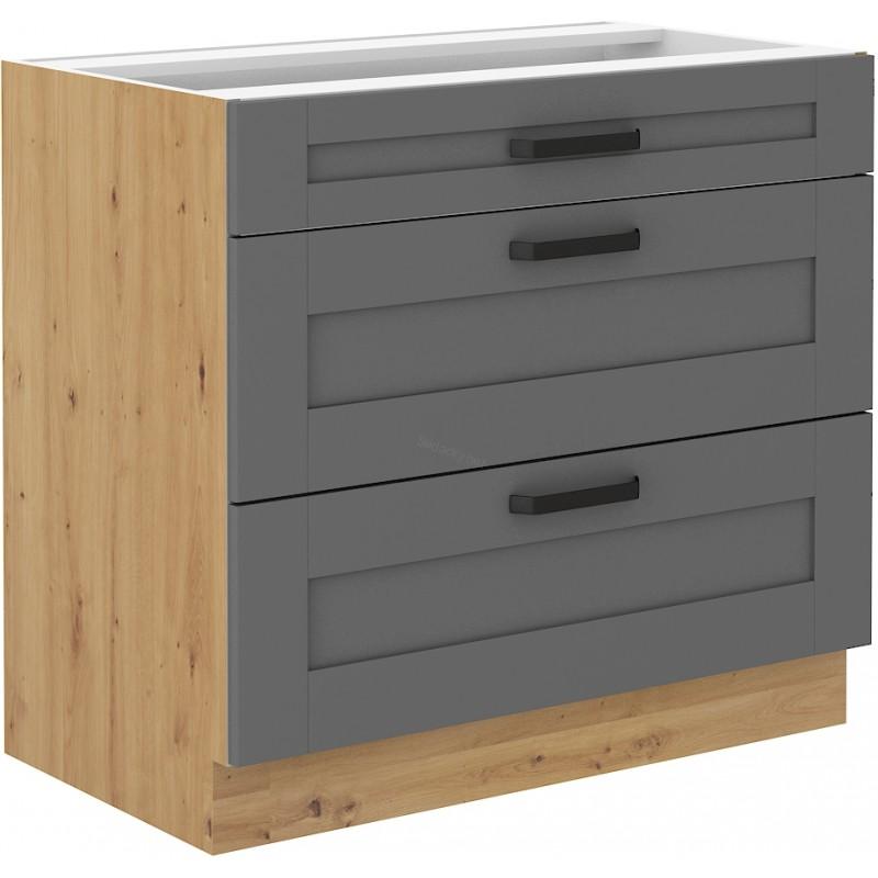 Spodní skříňka Luna Dustgrey/artisan 80 D 3S BB