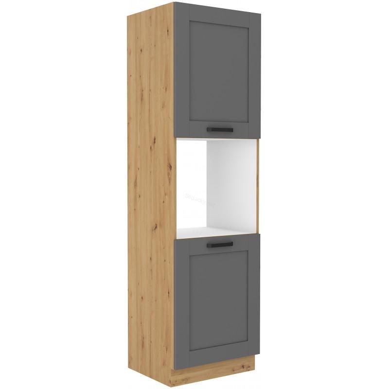 Skříň na vestavěnou troubu Luna Dustgrey/artisan 60 DP-210 2F