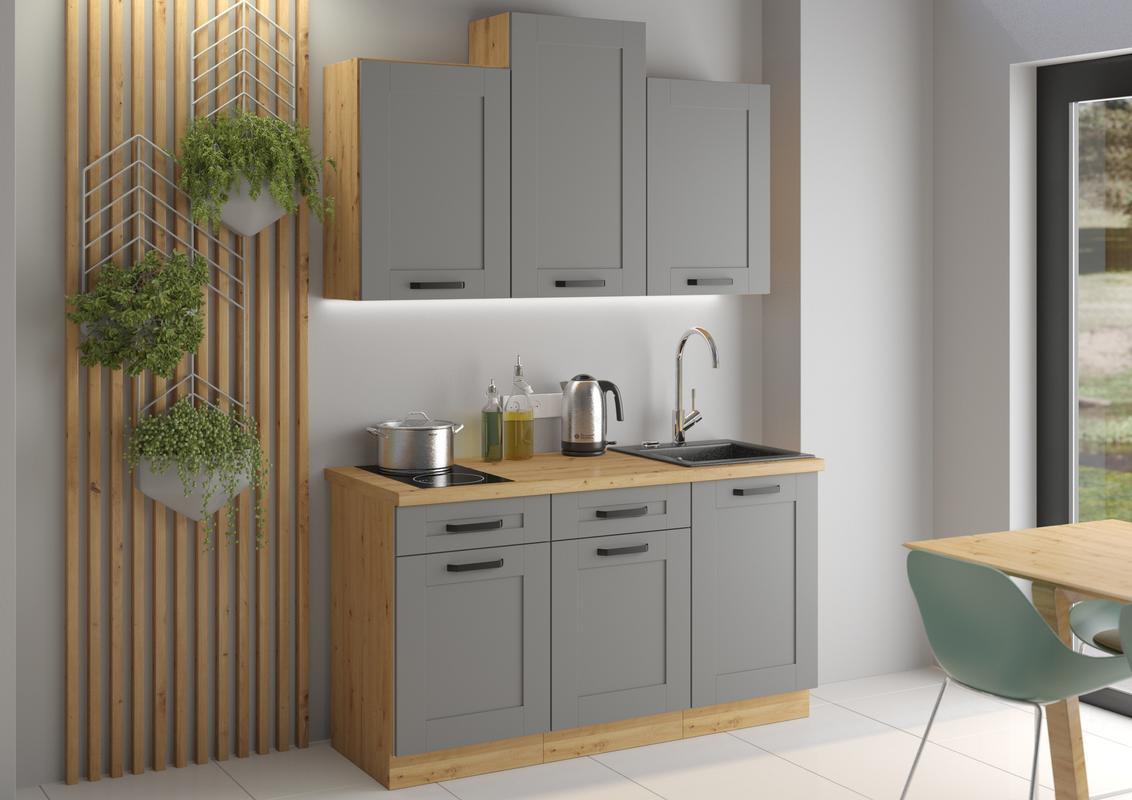 Kuchyňská linka Luna Dustgrey/artisan - 150 cm