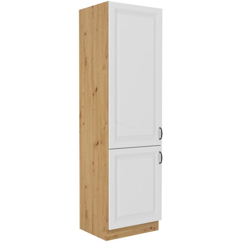 Skříň na vestavěnou lednici Stilo bílá/artisan 60 LO-210 2F