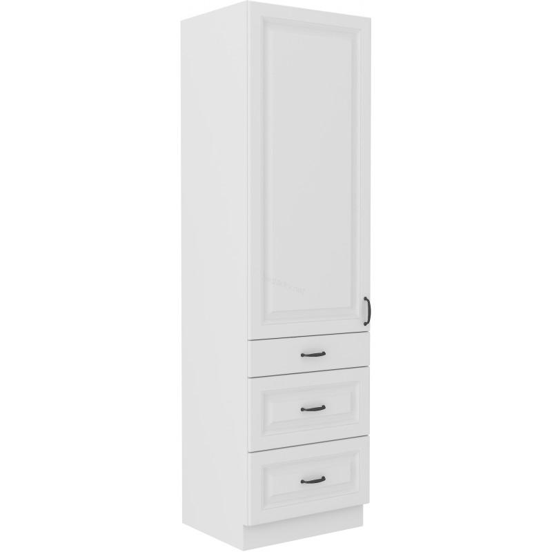 Skříň Stilo bílá/bílá 60 DKS-210 3S 1F