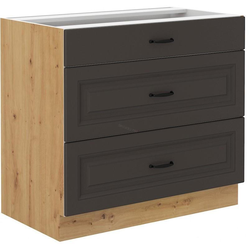 Spodní skříňka Stilo grafit/artisan 80 D 3S BB