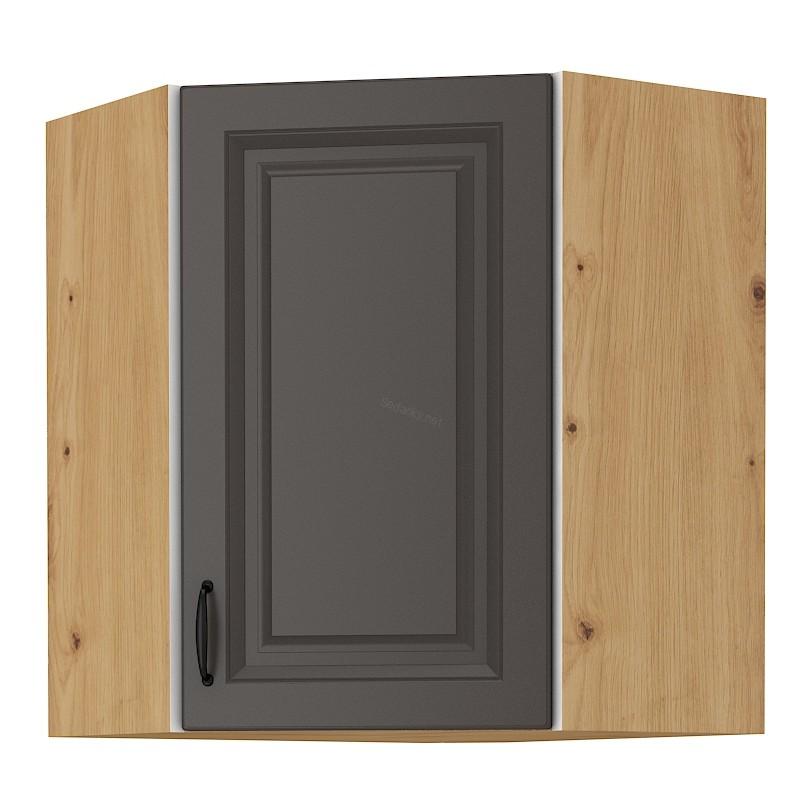 Horní rohová skříňka Stilo grafit/artisan 58x58 GN-72 1F