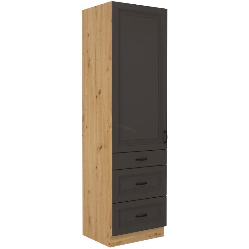 Skříň Stilo grafit/artisan 60 DKS-210 3S 1F