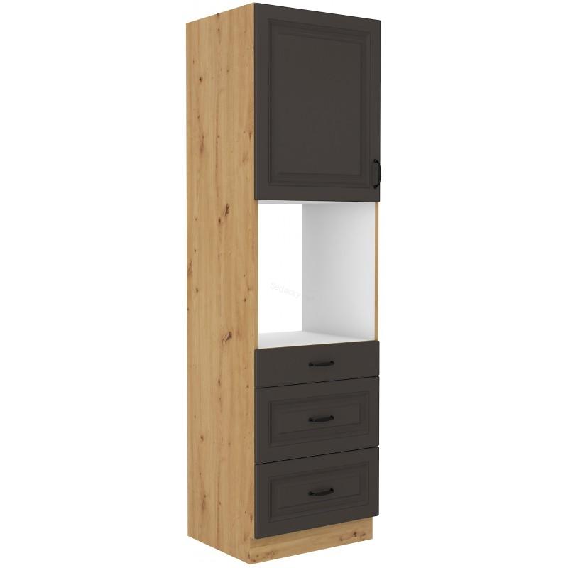Skříň na vestavěnou troubu Stilo grafit/artisan 60 DPS-210 3S 1F