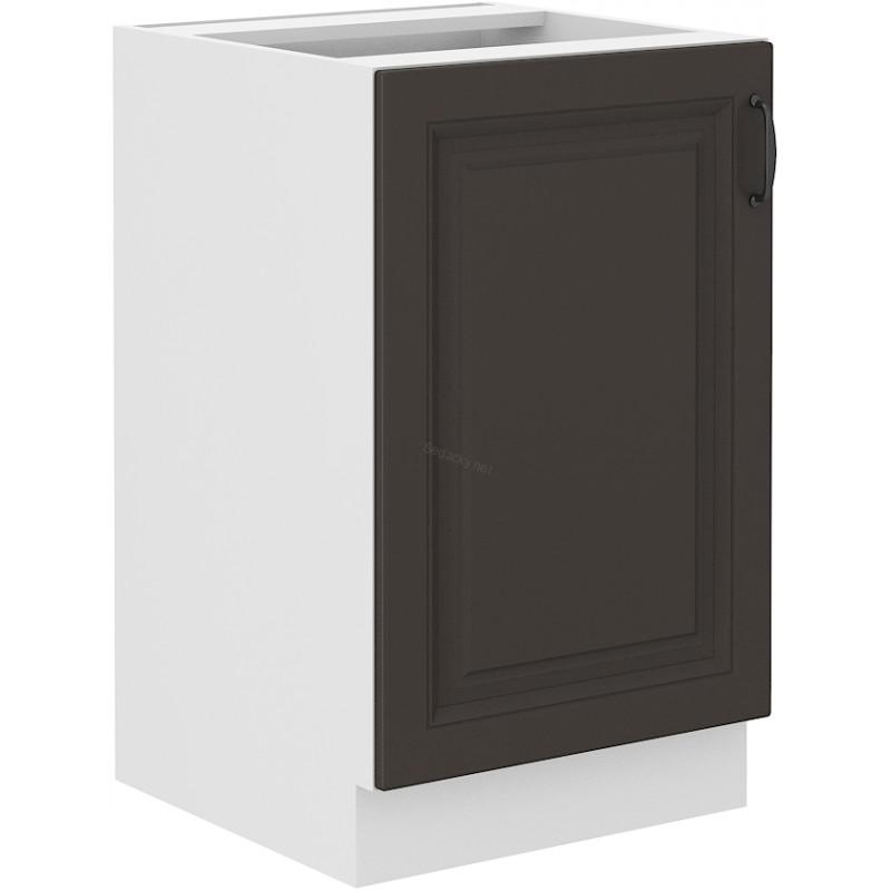 Spodní skříňka na dřez Stilo grafit/bílá 50 ZL 1F BB