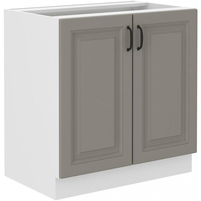 Spodní skříňka Stilo Claygrey/bílá 80 D 2F BB