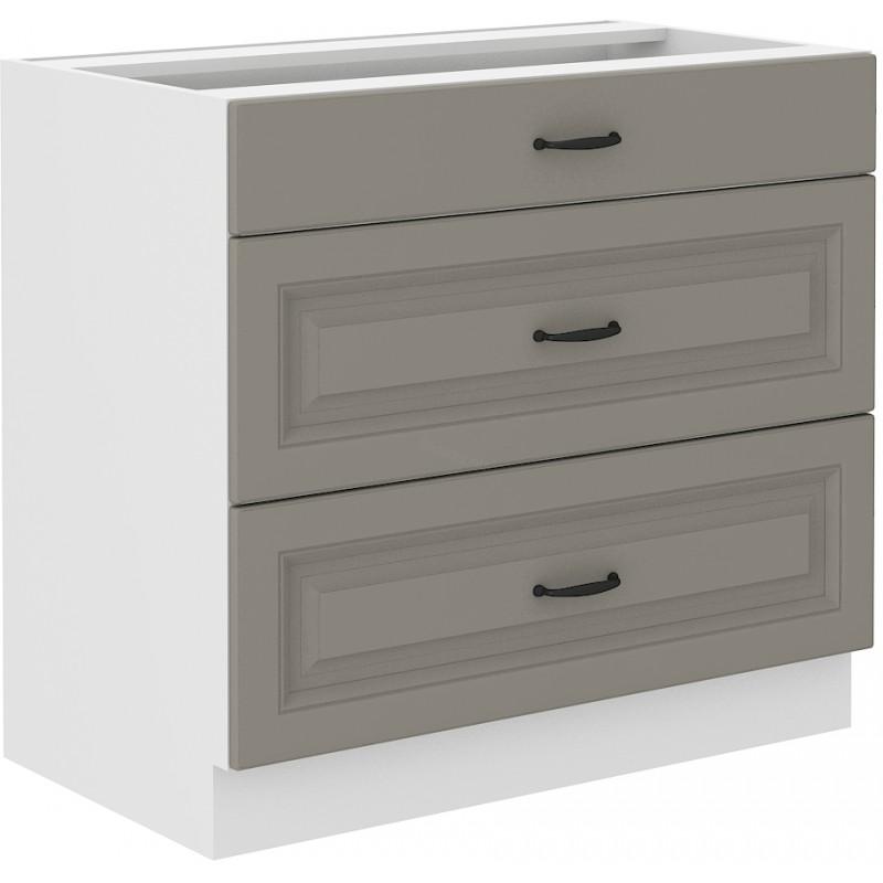 Spodní skříňka Stilo Claygrey/bílá 80 D 3S BB