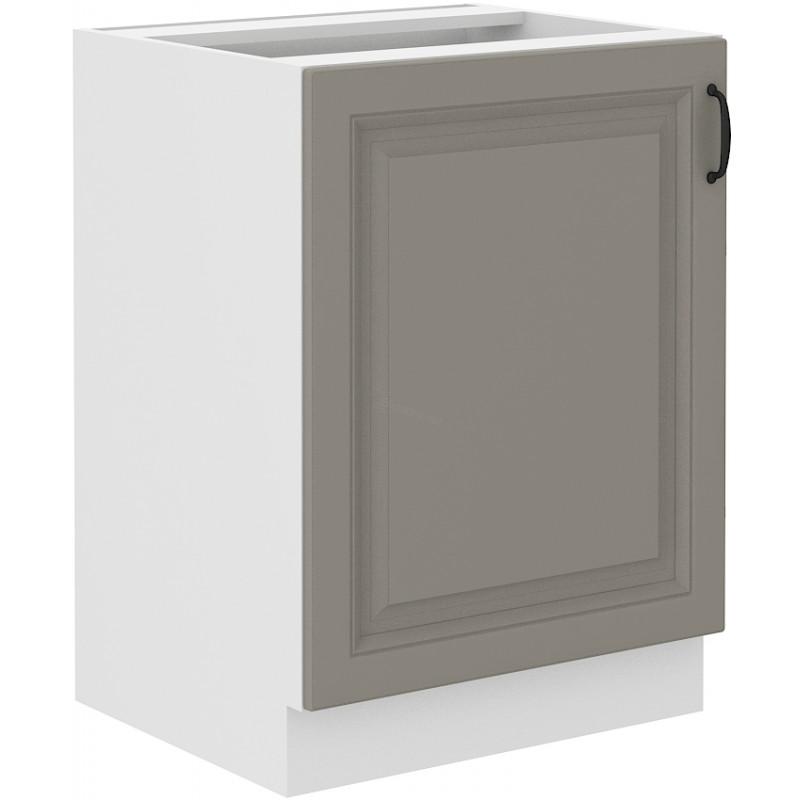 Spodní skříňka Stilo Claygrey/bílá 60 D 1F BB
