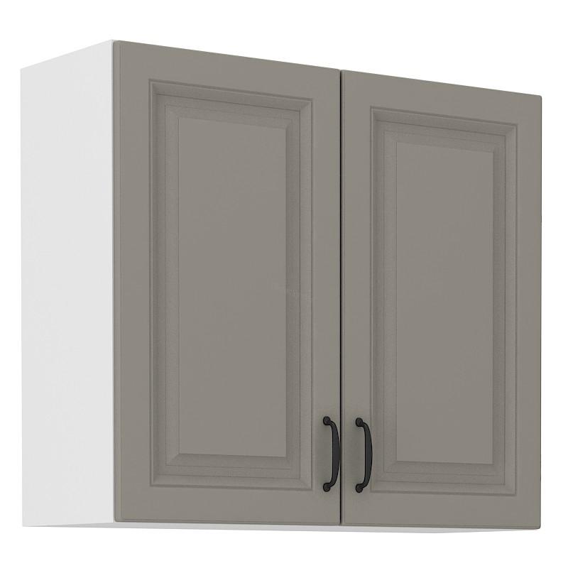 Horní skříňka Stilo Claygrey/bílá 80 G-72 2F