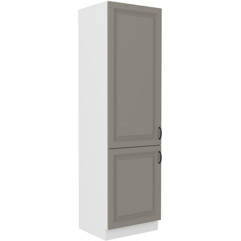 Skříň na vestavěnou lednici Stilo Claygrey/bílá 60 LO-210 2F
