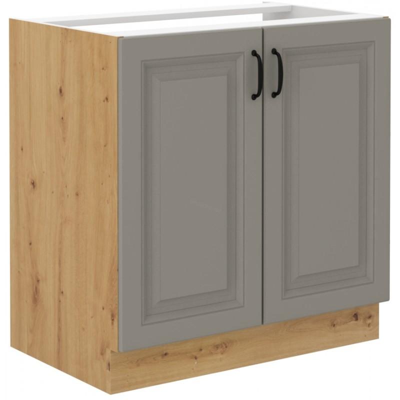 Spodní skříňka na dřez Stilo Claygrey/artisan 80 ZL 2F BB