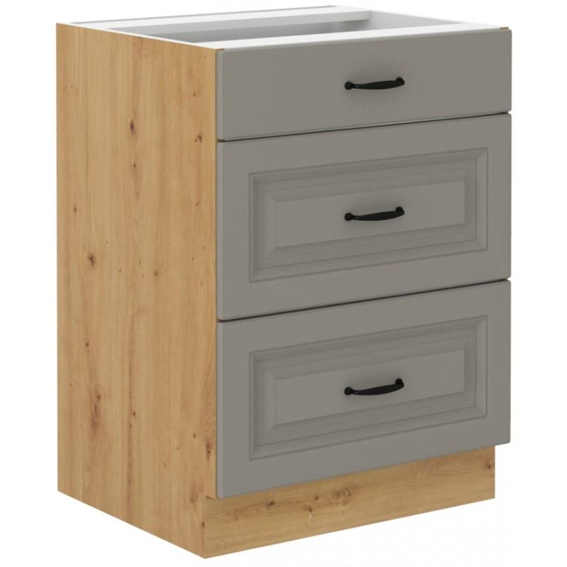 Spodní skříňka Stilo Claygrey/artisan 60 D 3S BB